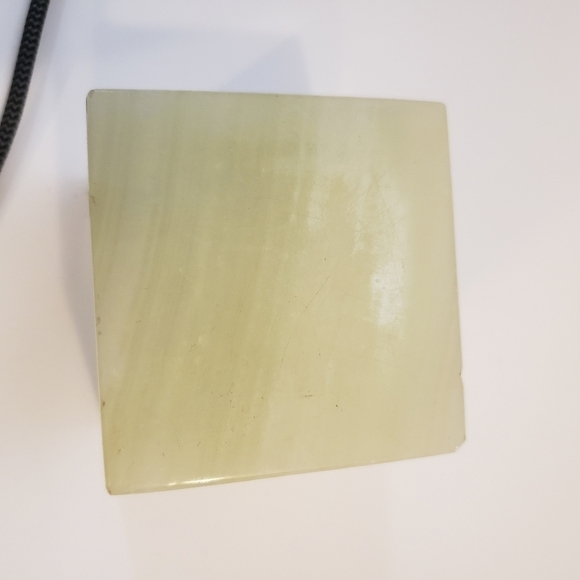 Vintage Sage Green Marble Paperweight Square - Picture 6 of 9